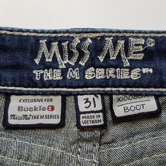 Miss Me ‘The M Series’ ™ X1008BX Boot Cut Jeans - Picture 2 of 12